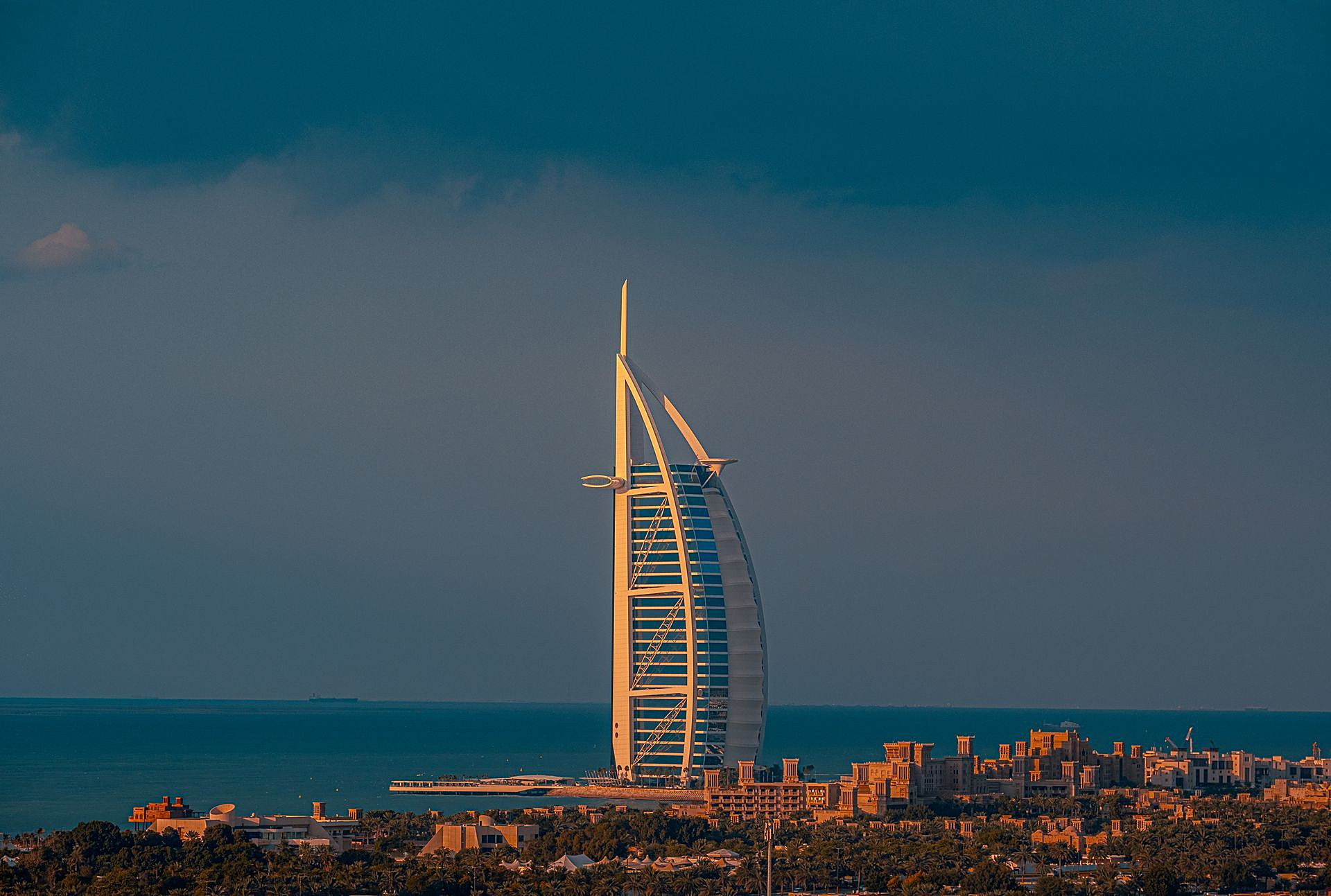 Burj Al Arab na hora dourada, Dubai